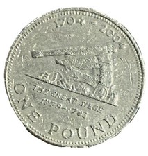 2004 GIBRALTAR £1 ONE POUND COIN: THE GREAT SIEGE - Circulated