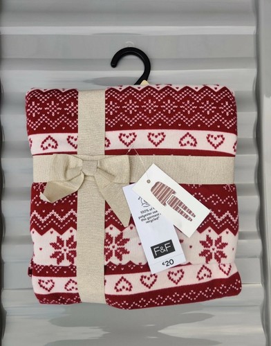 Ladies festive fair isle heart - ladies,