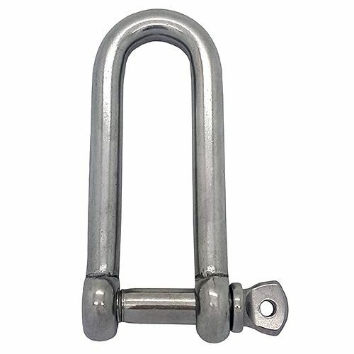 Stainless steel long shackle - long, d