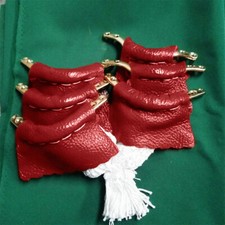 6x Leather Snooker Table Net Pockets Set Replacement Billiard Pool Ball Bag UK