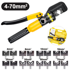 Hydraulic Crimping Tool 16 Tons 8 Dies Manual Hydraulic Electric Cable Wire Lug