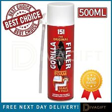 GORILLA FILLER EXPANDING FOAM GAP FOR AIRTIGHT SEALS CRACKS WATERPROOF 500ML 