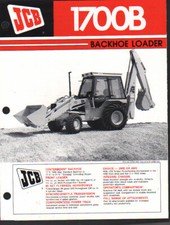 JCB "1700B" Tractor Backhoe