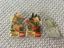 3 X LARGE EURO DISNEY & WADE PETER PAN ENAMEL BADGES COCA COLA