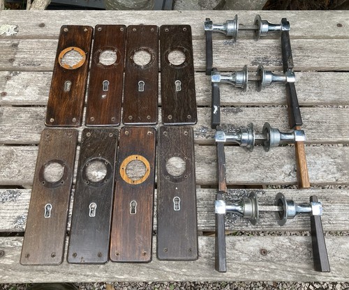 Art deco set pairs wood - art, x