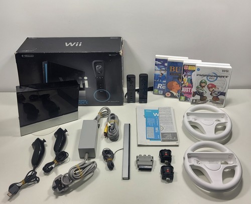 Nintendo wii black console - nintendo,