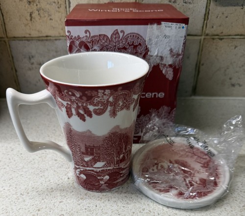 Spode winter scene coffee - spode, winter’s