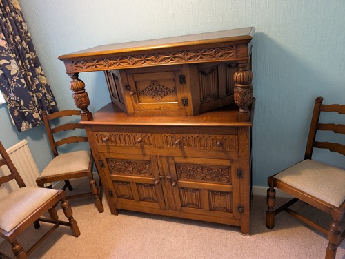 Heavy wooden oak court - wooden,