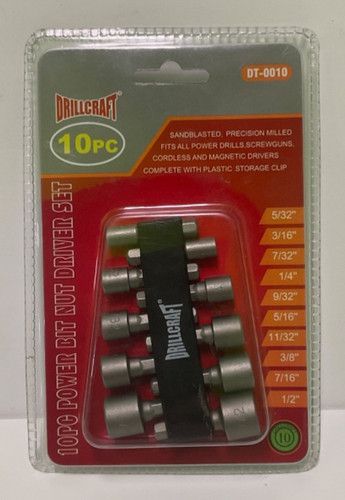 Drill craft 0010 10pc power - dt-0010,
