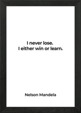 Nelson Mandela Poster Framed