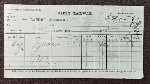 1900s barry railway cardiff - railway,