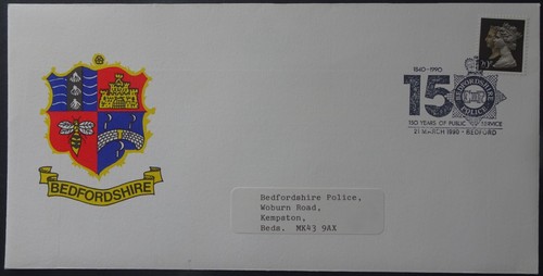 1990 bedfordshire police 150th - bedfordshire,