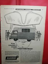 BLUEBIRD COMMER CARAVANETTE CAMPER 1960 Brochure Advert Bedford CA DORMOBILE