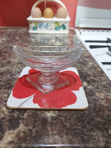 Georgian glass salt - georgian,