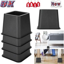 4/8/12Pcs 3"Sofa Furniture Raisers Heavy Duty Square Bed Leg Risers Table Chair