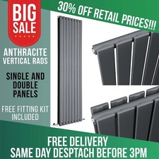 Horizontal Vertical Designer Radiator Flat Panel Oval Column Central Heating RAD