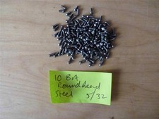 10 BA ROUND HEAD STEEL SCREWS