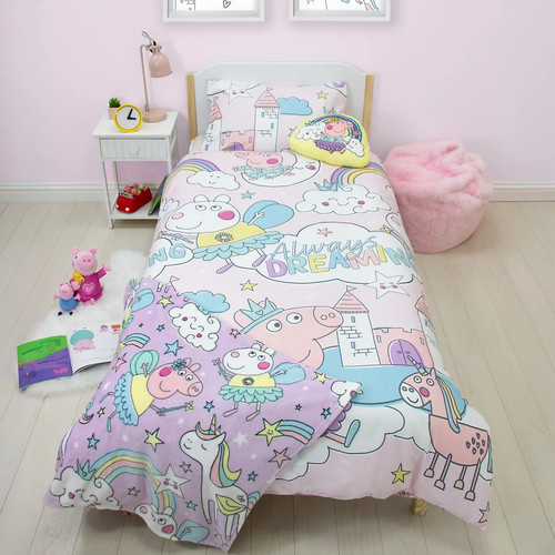 Peppa pig single duvet set - peppa,