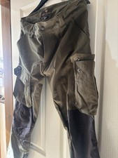 Keela Heritage Trousers Wind And Rain Resistant Wax Reinforcement Panels Size 34