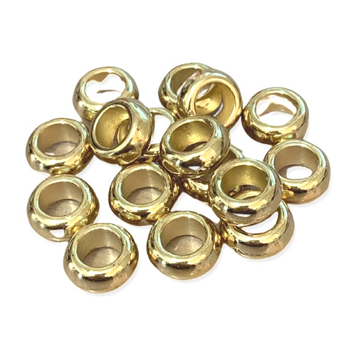 Gold plastic spacer - plastic,