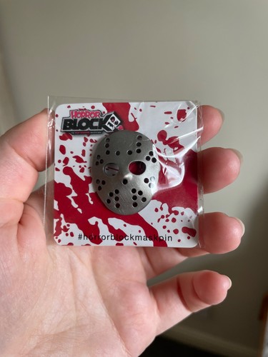 Horror block mask pin jason - horror,