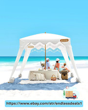 Beach Cabana with Fringes