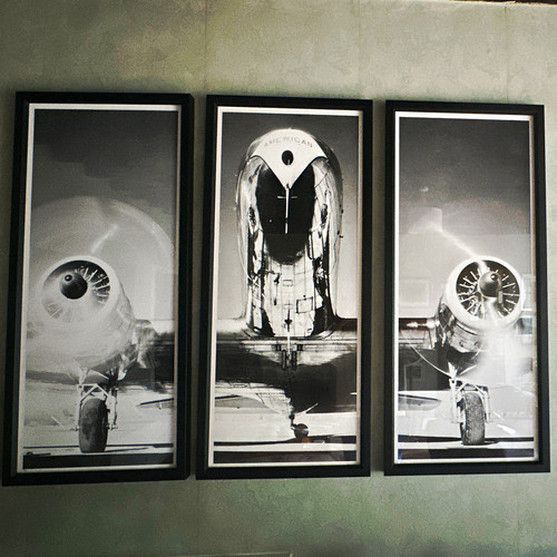 Framed aviation airplane - framed,
