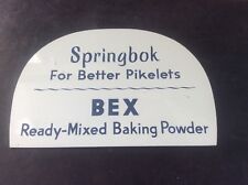 Vintage 2 Sided Early Plastic Advertising Sign Springbok Pikelets South Africa 