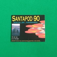 Santa Pod Rave Flyer, A6, Old Skool Acid House Club Rave Flyers