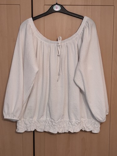George white off shoulder - white,