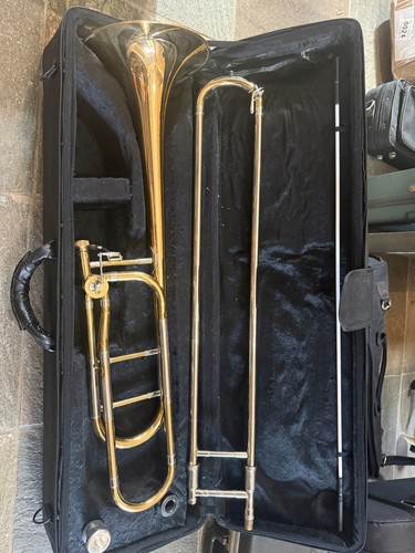 Trigger trombone with - with, and