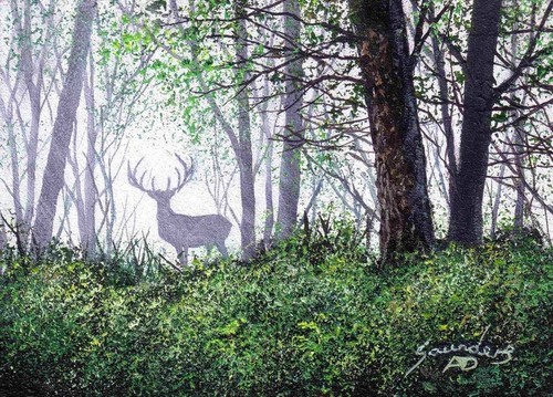 Aceo acrylic painting - aceo,