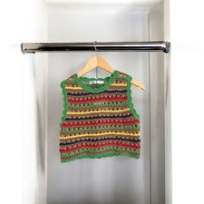 ZARA Green Colourful Knit