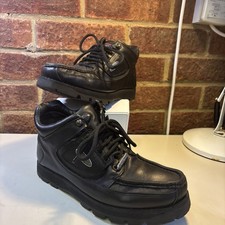 Rockport XCS Hydro Shield Black Leather Boots UK Size 7 