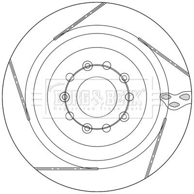 Borg beck bbd5547 brake - borg,