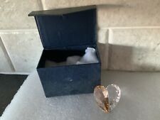 2007 Swarovski HEART CARD HOLDER #0886105  VALENTINE'S Desk Vanity Curio