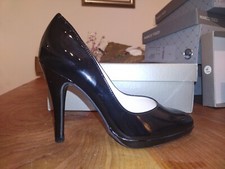 peter kaiser stiletto black shiny patent Shoes heels bnib size 3 UK new RRP £125