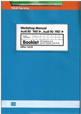 AUDI 80 90 B3 2.3 20v 7A ENG. MPI INJECTION&IGNITION SYSTEM '87-90 REPAIR MANUAL