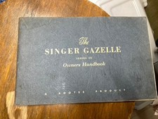 Vintage Singer Gazelle series 111  owners handbook. owners instruction manual