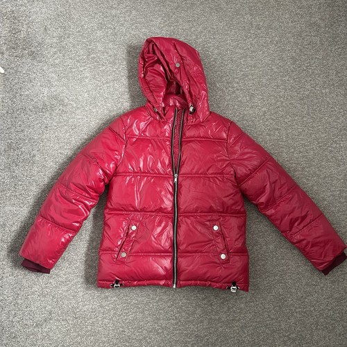Next pink hooded zip puffer - hooded,