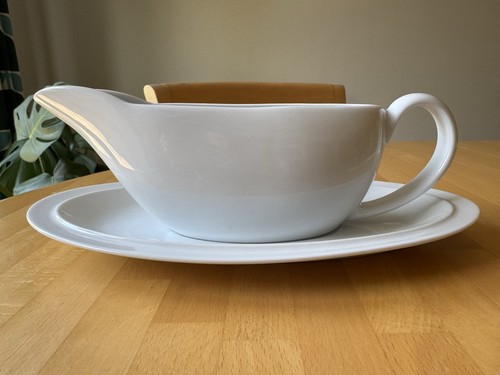 Denby white large gravy - denby,
