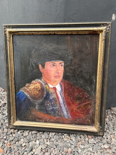 Antique oil spanish - oil,