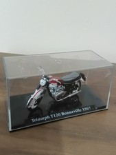 TRIUMPH BONNEVILLE  - T120  - 1:24 SCALE - ATLAS EDITIONS MOTORBIKE MODEL - VGC 