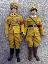 1/6 DiD Dragon 3R Two German WW2 Policital Officer Military Figure Bundle READ