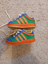 Adidas Infant Size 3 Multi Coloured Trainers Good Condition