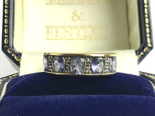 Tanzanite Diamond Ring 9ct