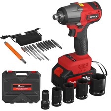 2000Nm Cordless Impact Wrench Drill Gun Ratchet Driver with Battery