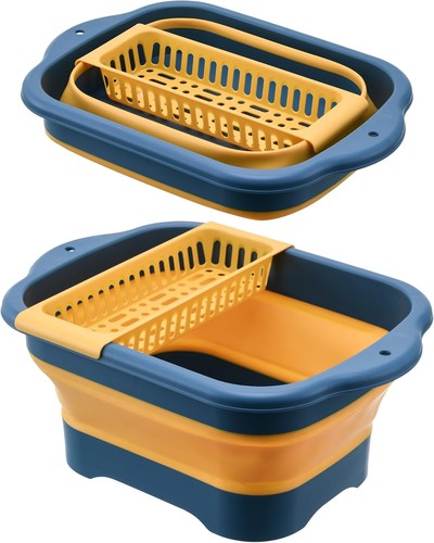 Collapsible wash basin - collapsible, with
