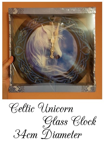 Celtic unicorn design glass - unicorn,