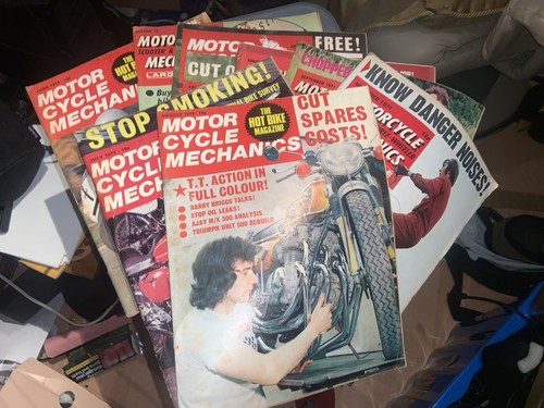 Old motorcycle mechanics - x,